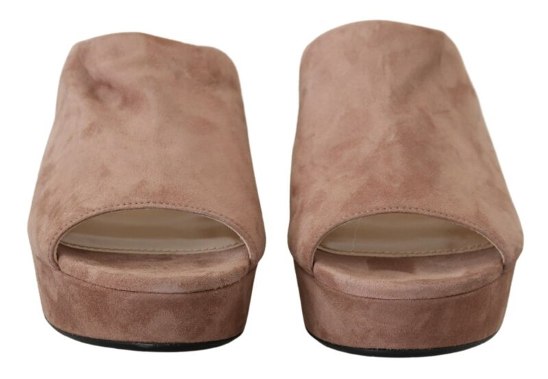 Prada Elegant Dark Rose Suede Heels - Image 2