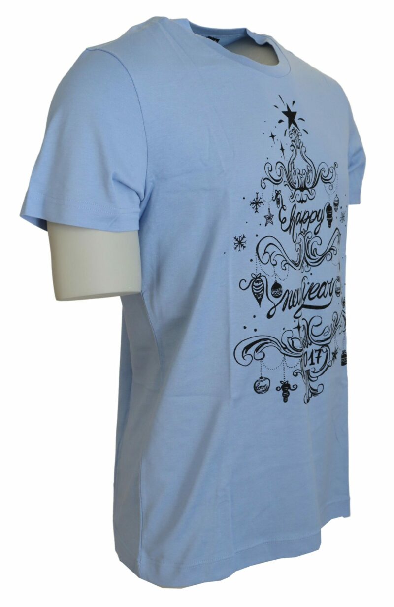 Dolce & Gabbana Elegant Light Blue Cotton Tee - Image 2