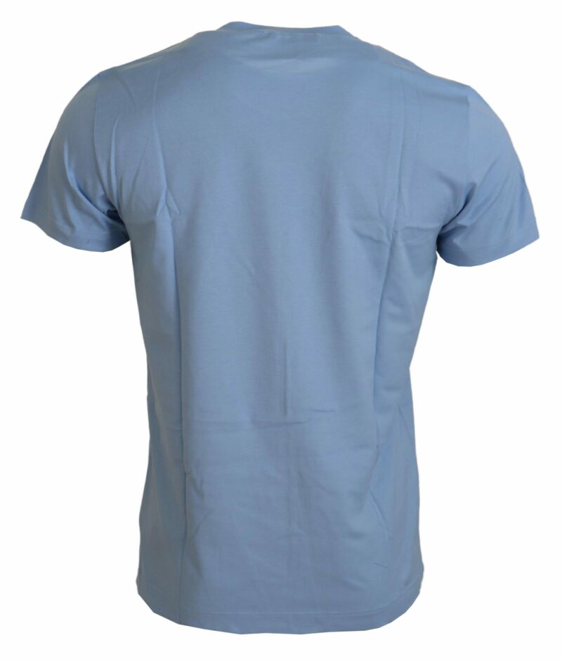 Dolce & Gabbana Elegant Light Blue Cotton Tee - Image 3