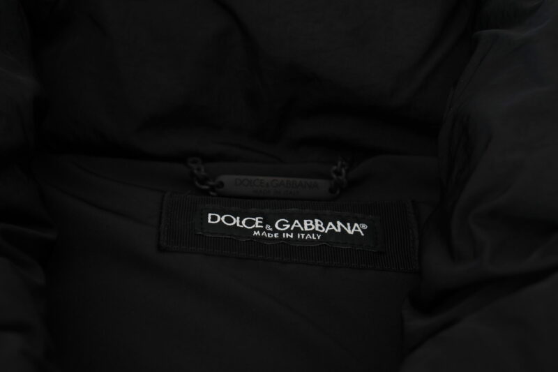 Dolce & Gabbana Elegant Black Sleeveless Vest Jacket - Image 7