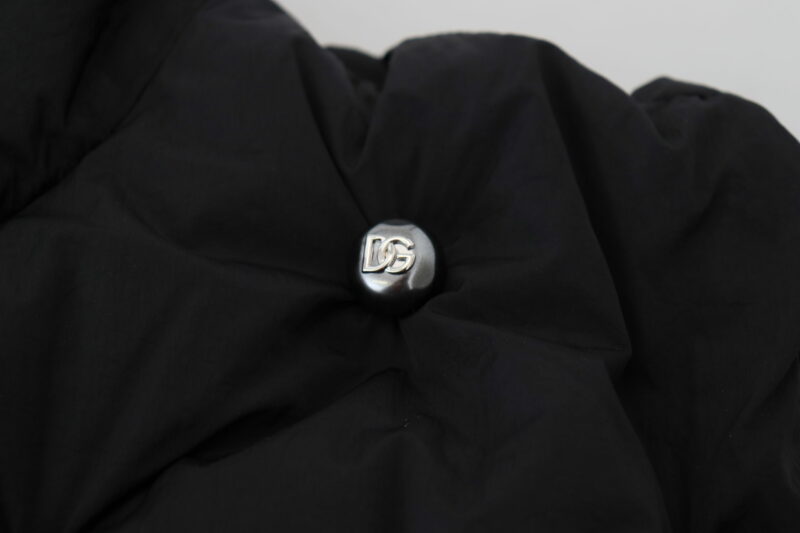 Dolce & Gabbana Elegant Black Sleeveless Vest Jacket - Image 8