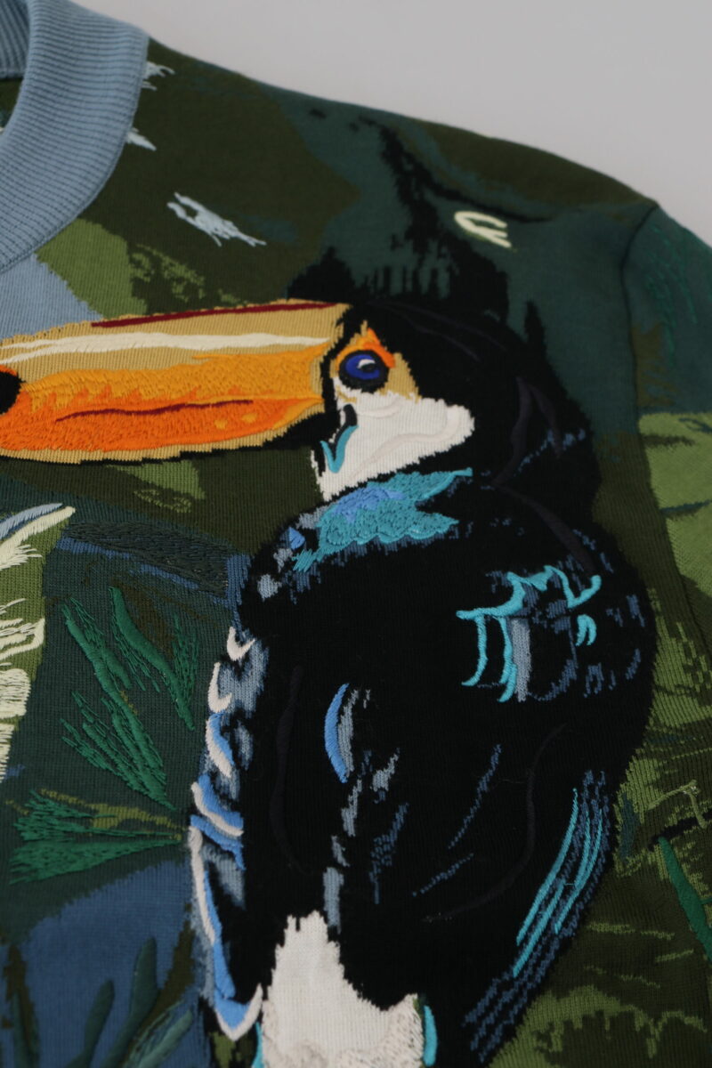 Dolce & Gabbana Jungle Embroidered Wool Silk Sweater - Image 8
