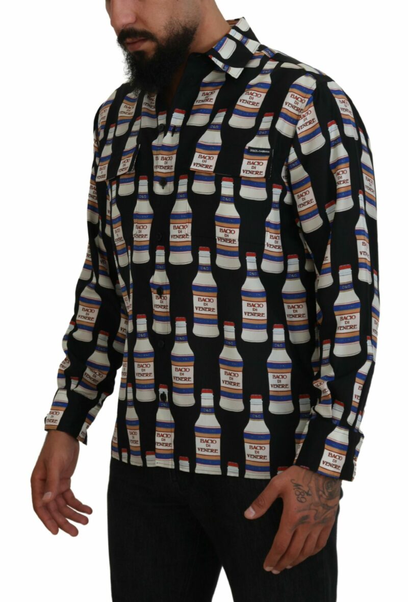 Dolce & Gabbana Elegant Silk Casual Long Sleeve Shirt - Image 2