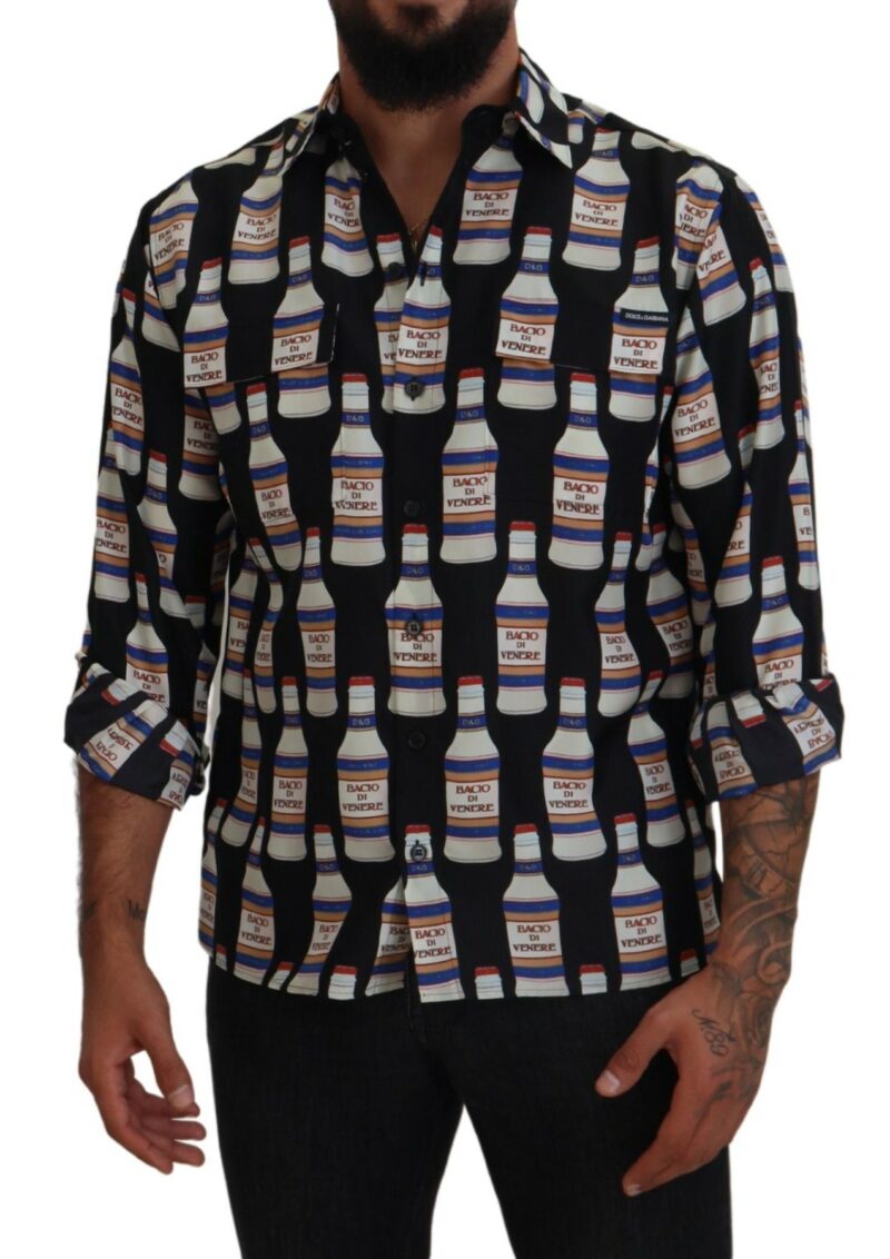 Dolce & Gabbana Elegant Silk Casual Long Sleeve Shirt - Image 5