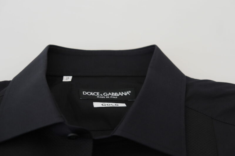 Dolce & Gabbana Elegant Black Formal Long Sleeve Shirt - Image 7