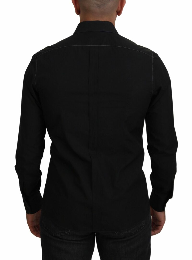 Dolce & Gabbana Elegant Black Formal Cotton Shirt - Image 3