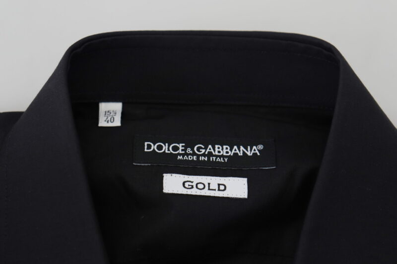 Dolce & Gabbana Elegant Floral Embroidered Cotton Shirt - Image 7