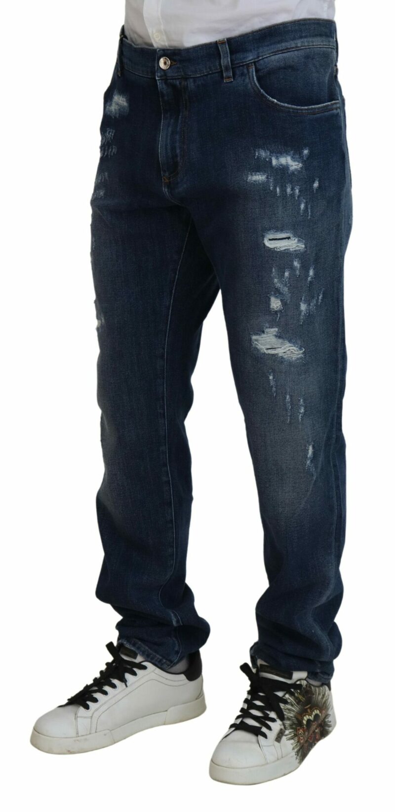 Dolce & Gabbana Elegant Skinny Blue Jeans - Image 2