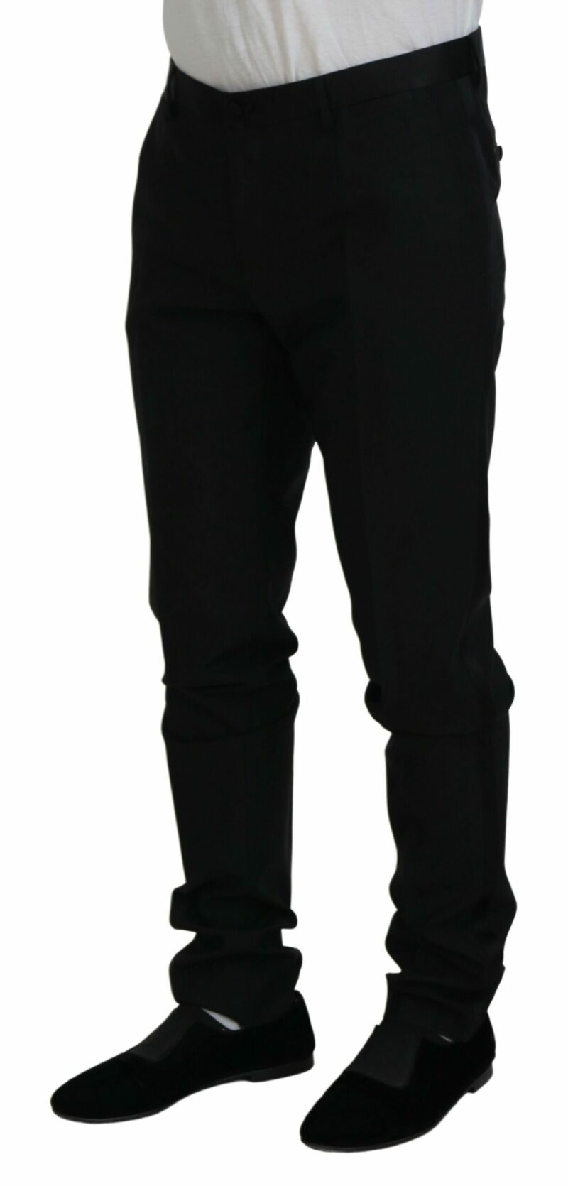 Dolce & Gabbana Elegant Black Dress Pants from Virgin Wool Blend - Image 2