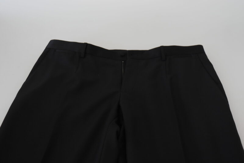 Dolce & Gabbana Elegant Black Dress Pants from Virgin Wool Blend - Image 5