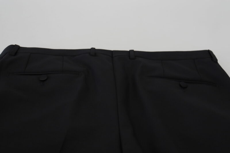 Dolce & Gabbana Elegant Black Dress Pants from Virgin Wool Blend - Image 6
