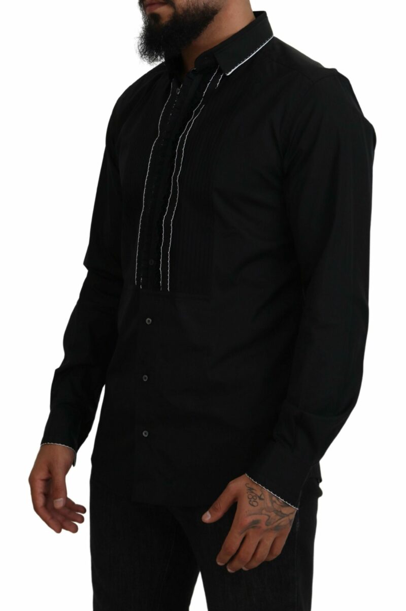 Dolce & Gabbana Elegant Slim Fit Tuxedo Dress Shirt - Image 2