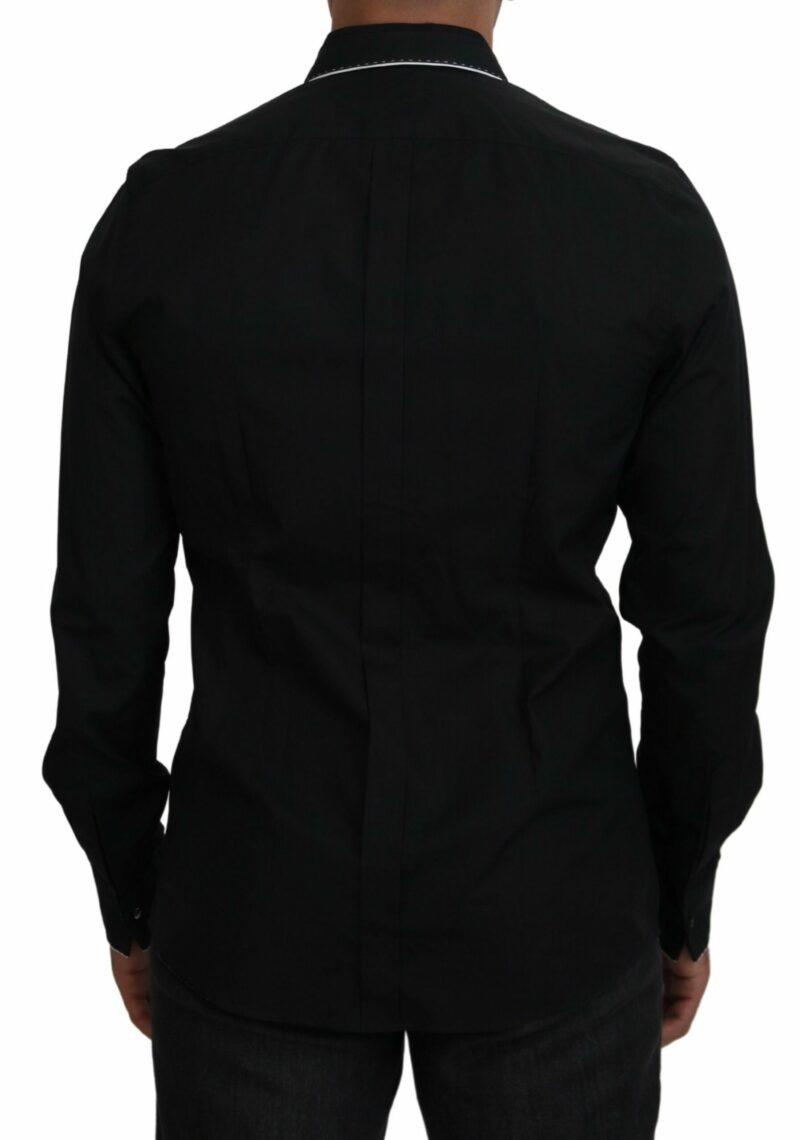 Dolce & Gabbana Elegant Slim Fit Tuxedo Dress Shirt - Image 3
