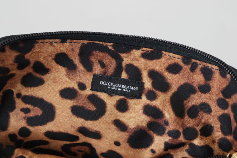 Dolce & Gabbana Elegant Blue Polyamide Pouch Bag - Image 7
