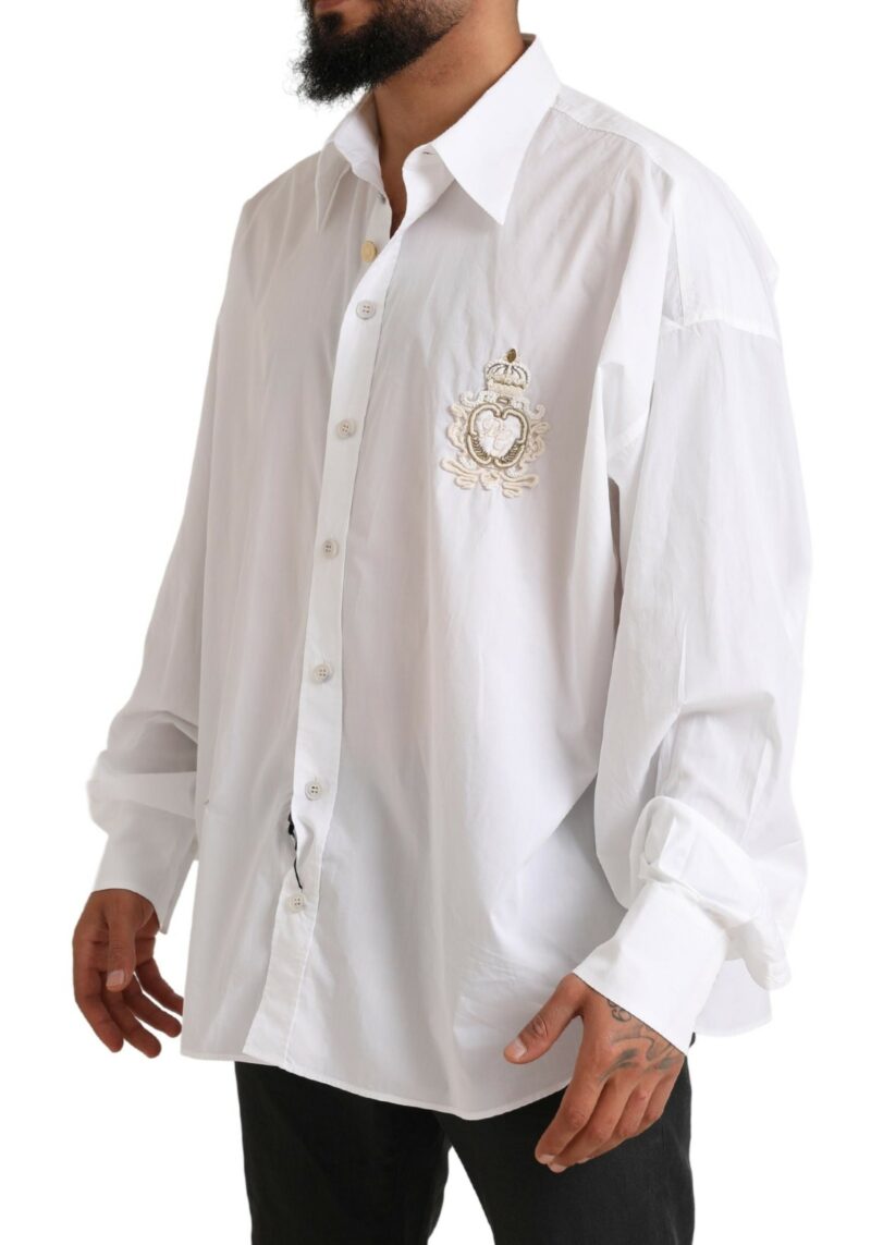 Dolce & Gabbana Elegant White Cotton Formal Shirt - Image 2