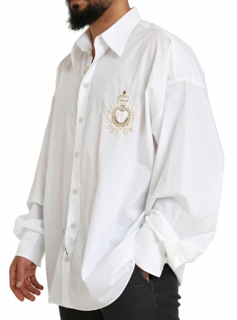 Dolce & Gabbana Elegant White Cotton Formal Shirt - Image 4