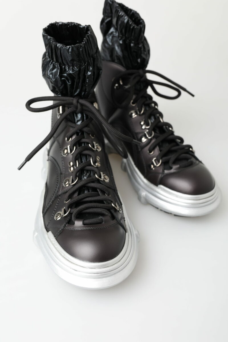 Dolce & Gabbana Black High Top Sneaker Bootie - Image 8