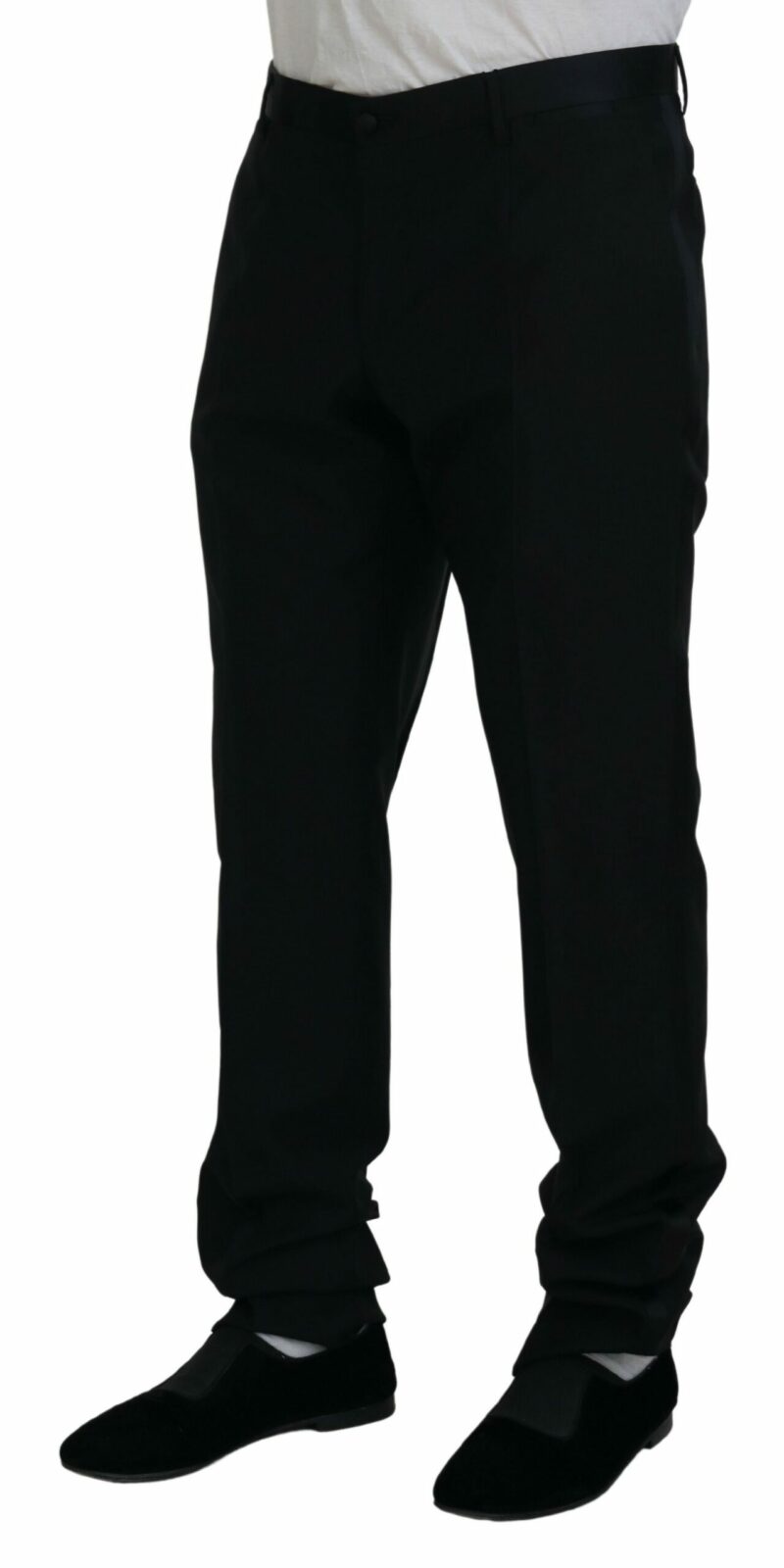 Dolce & Gabbana Elegant Slim Fit Black Dress Trousers - Image 2