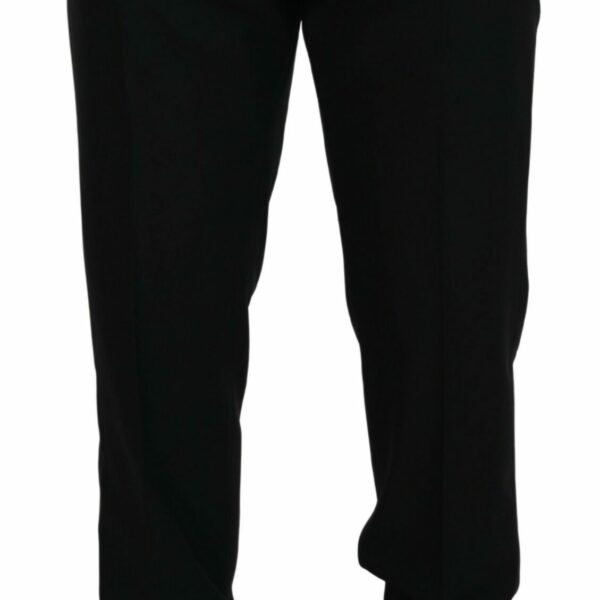 Dolce & Gabbana Elegant Slim Fit Black Dress Trousers