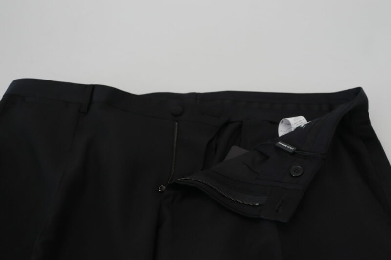 Dolce & Gabbana Elegant Slim Fit Black Dress Trousers - Image 5