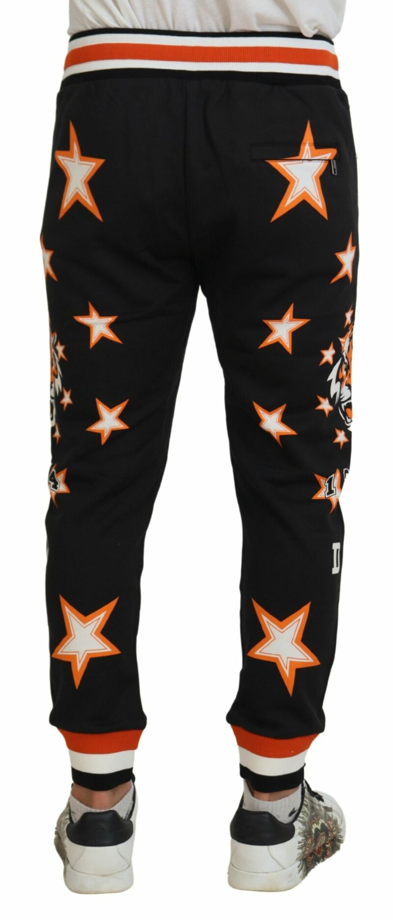 Dolce & Gabbana Elegant Black Star Casual Sweatpants - Image 5