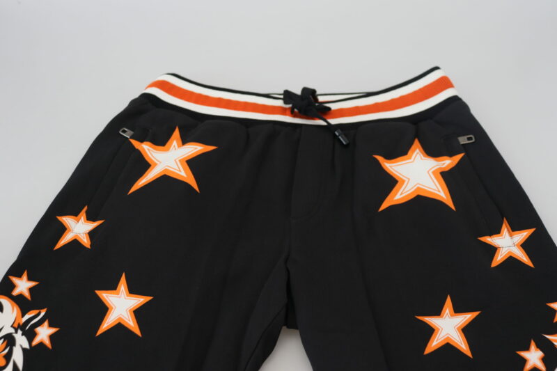Dolce & Gabbana Elegant Black Star Casual Sweatpants - Image 3