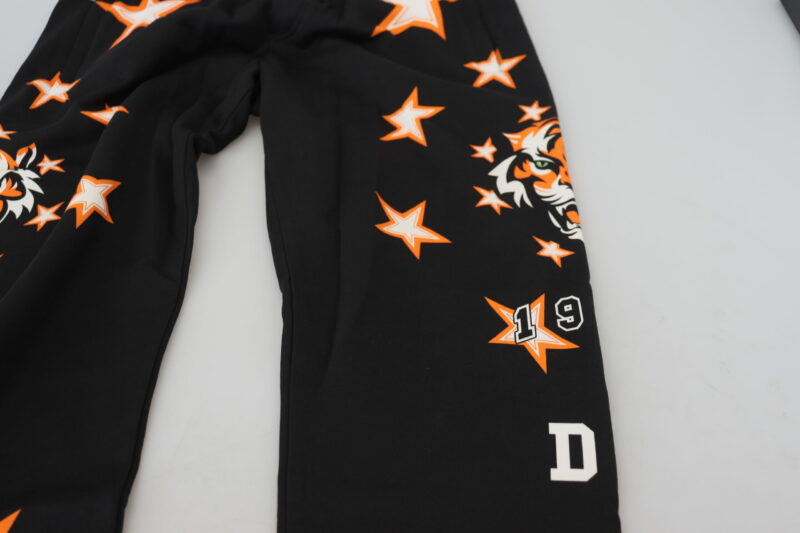 Dolce & Gabbana Elegant Black Star Casual Sweatpants - Image 4