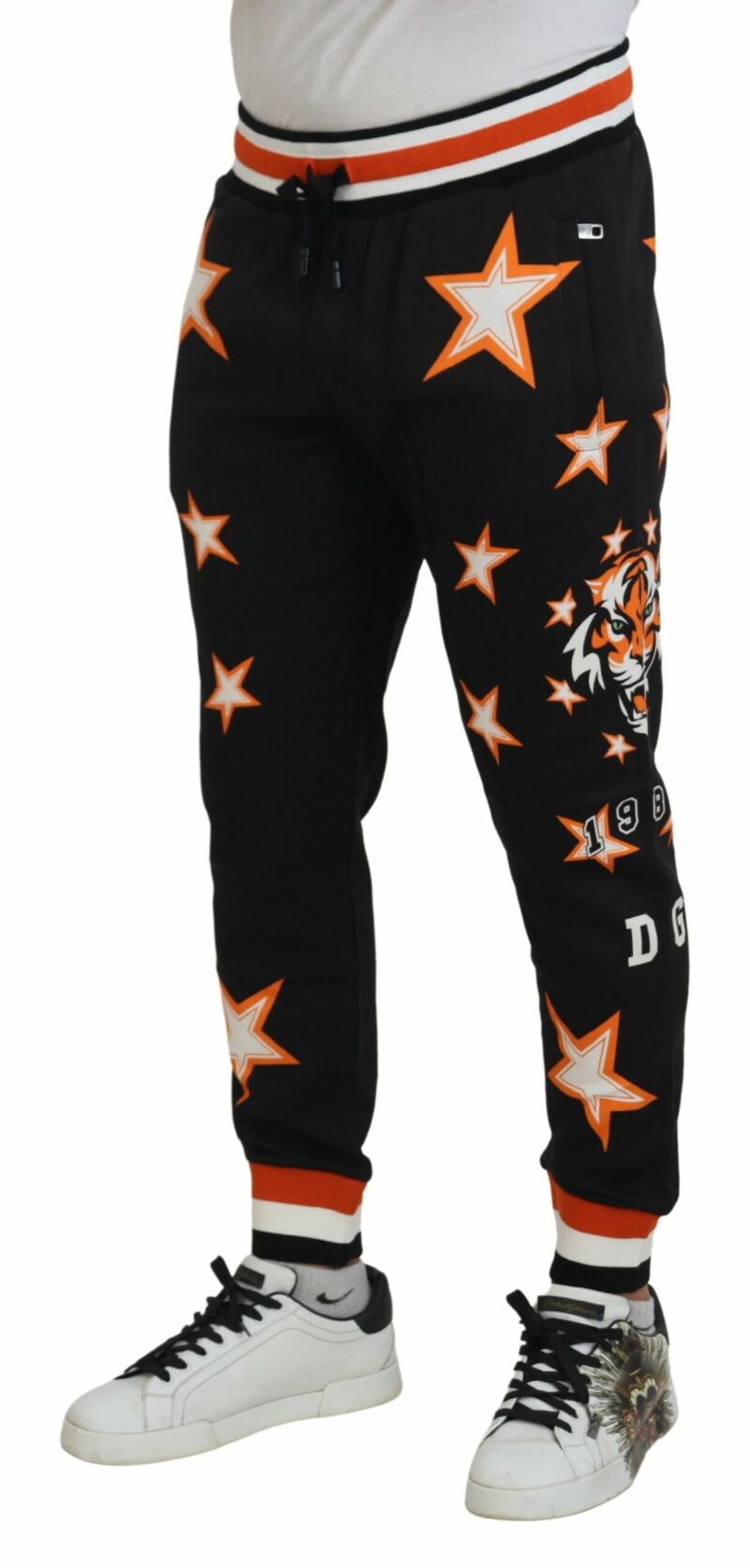 Dolce & Gabbana Elegant Black Star Casual Sweatpants - Image 6