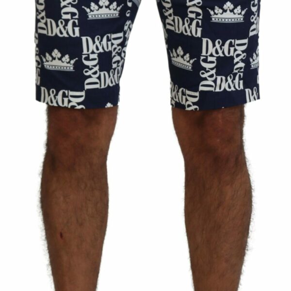 Dolce & Gabbana Casual Crown Print Chinos Shorts