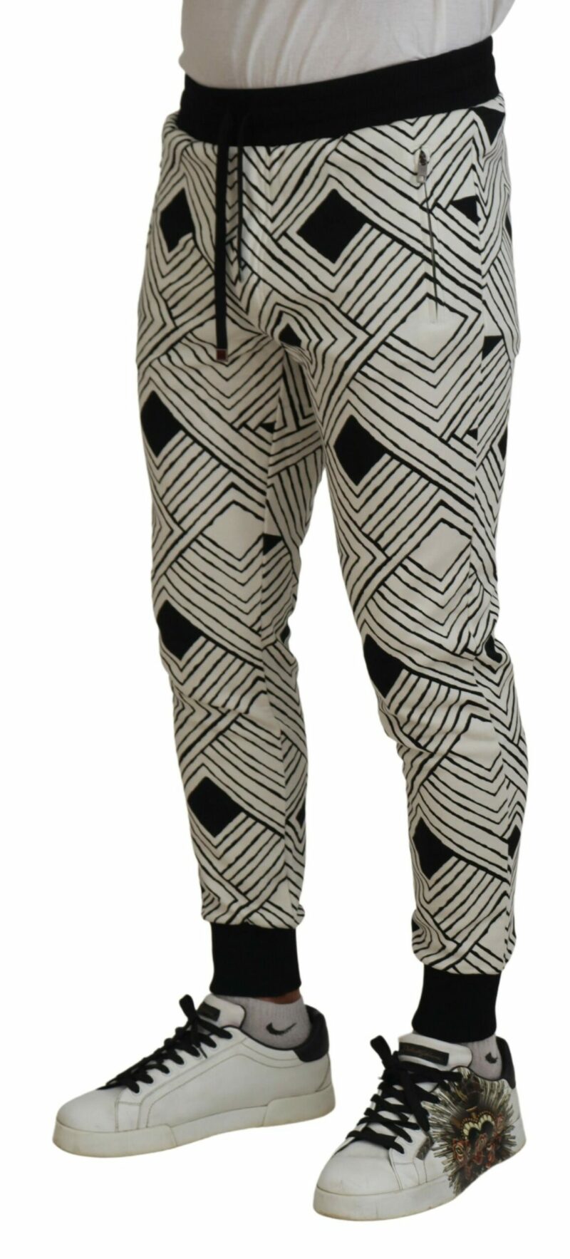 Dolce & Gabbana Elegant Monochrome Sport Sweatpants - Image 4