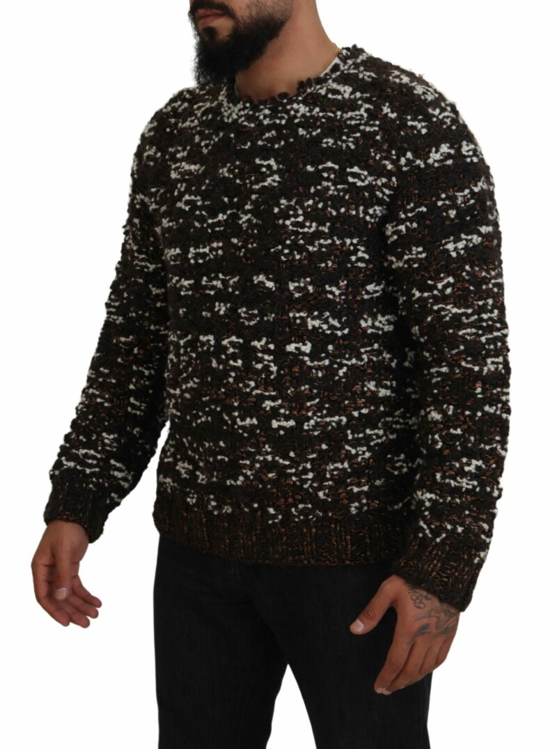 Dolce & Gabbana Elegant Bronze Knit Pullover Sweater - Image 2