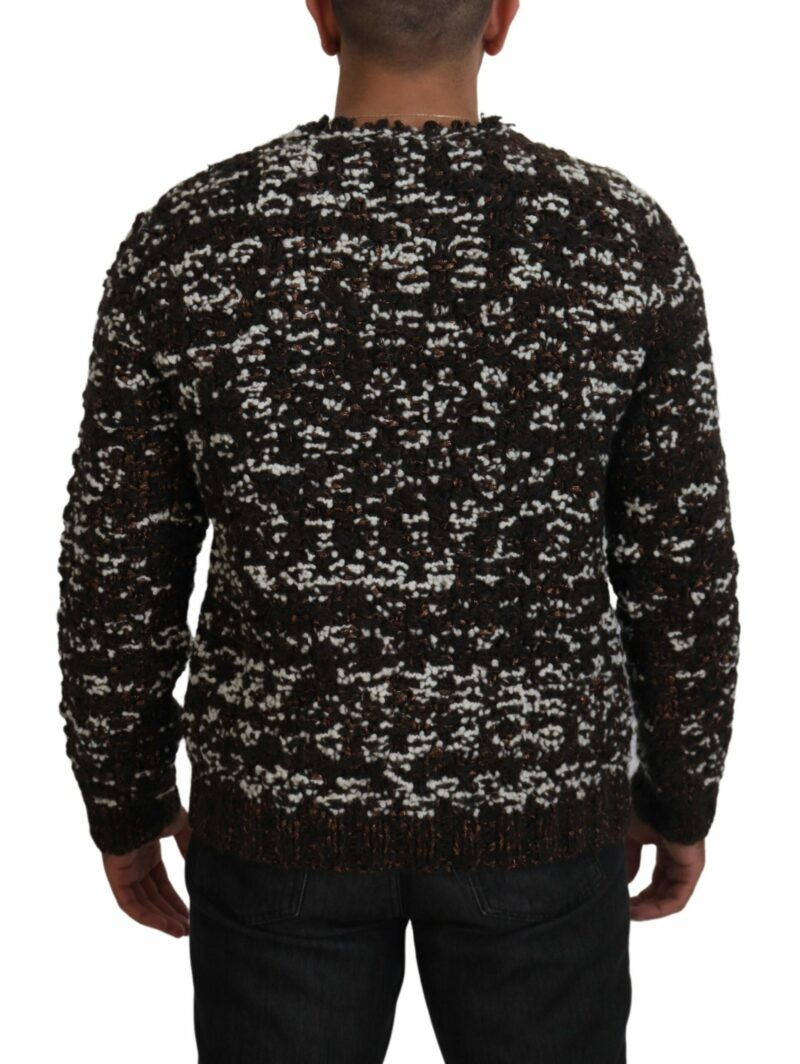 Dolce & Gabbana Elegant Bronze Knit Pullover Sweater - Image 3