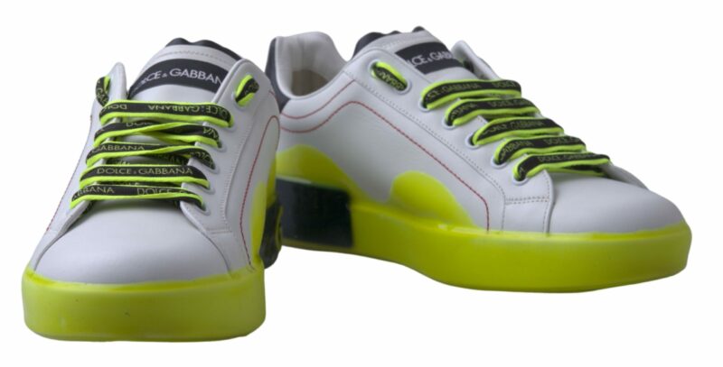 Dolce & Gabbana Sleek Portofino Low Top Leather Sneakers - Image 3