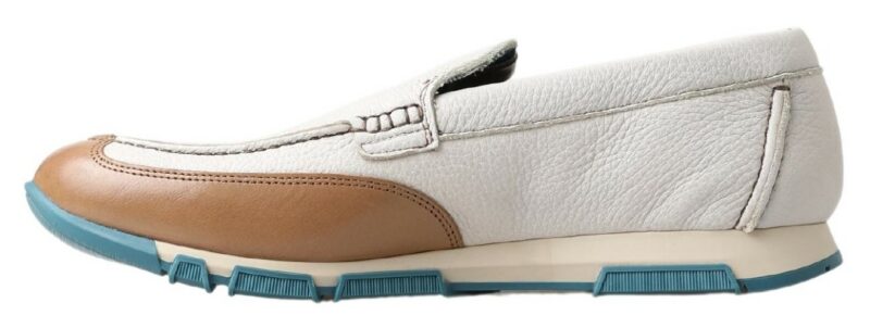 Dolce & Gabbana Elegant White Leather Slipper Loafers - Image 2