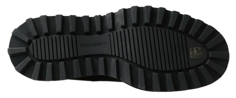Dolce & Gabbana Elegant Black Ankle Stretch Slip On Boots - Image 3