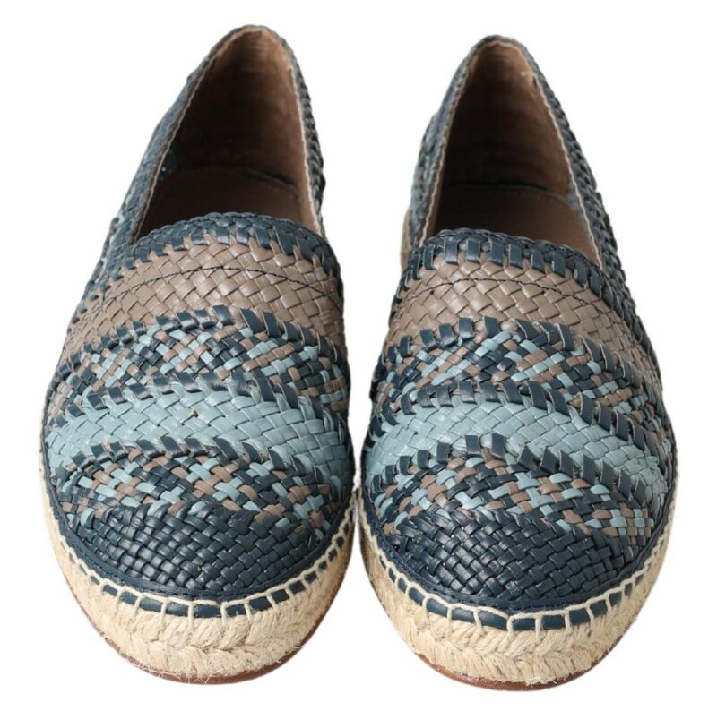 Dolce & Gabbana Sumptuous Woven Leather Espadrilles - Image 4