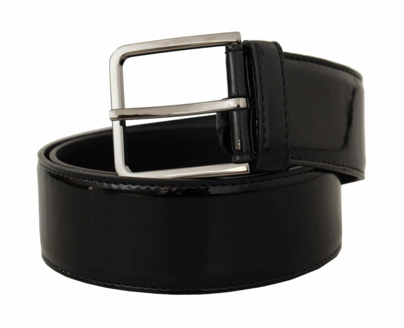 Dolce & Gabbana Elegant Black Leather Belt - Image 2