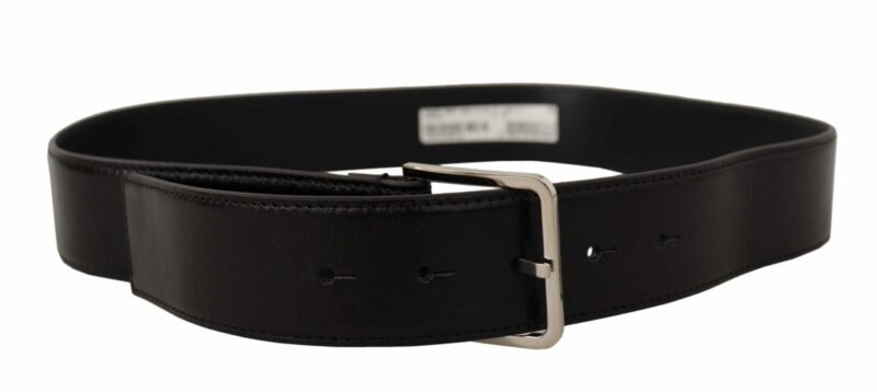 Dolce & Gabbana Elegant Leather Belt with Metal Buckle - Image 3