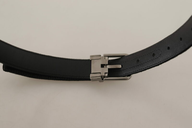 Dolce & Gabbana Elegant Velvet Designer Belt - Image 4