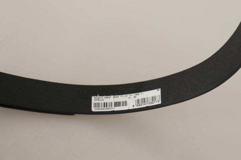 Dolce & Gabbana Elegant Black Leather Belt with Metal Buckle - Image 4