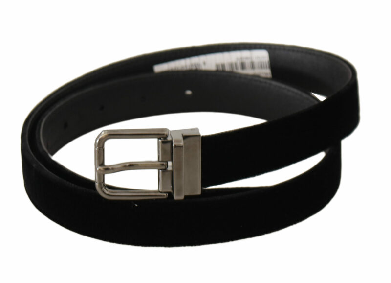 Dolce & Gabbana Elegant Velvet Designer Belt - Image 2