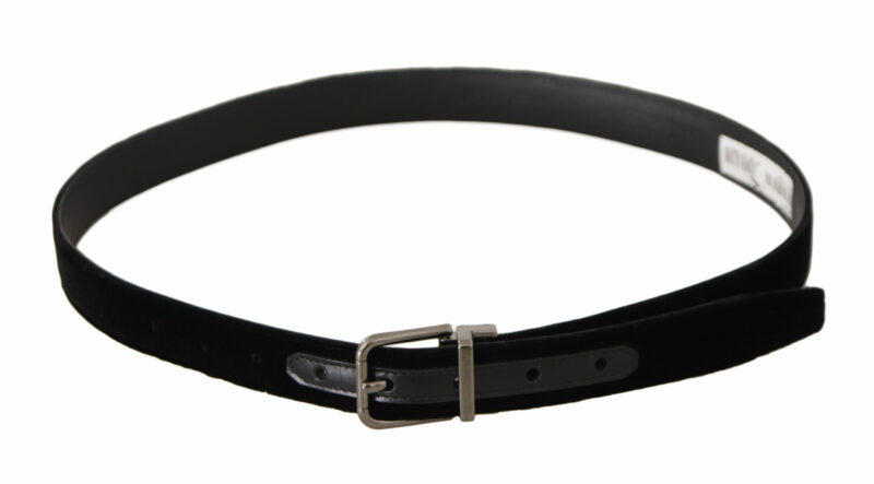 Dolce & Gabbana Elegant Velvet Designer Belt - Image 3
