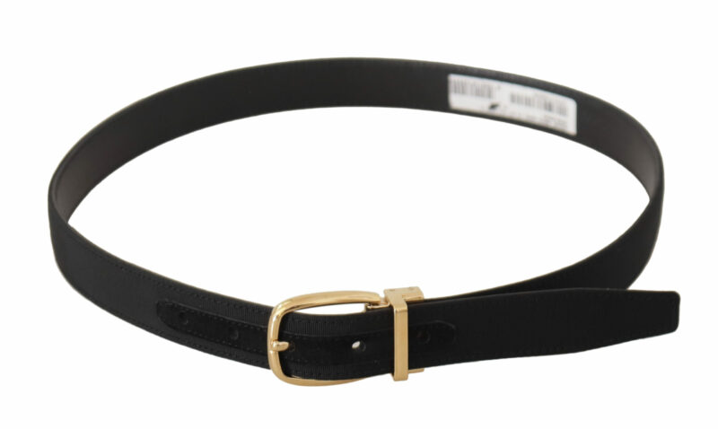 Dolce & Gabbana Elegant Black Leather Belt - Image 3