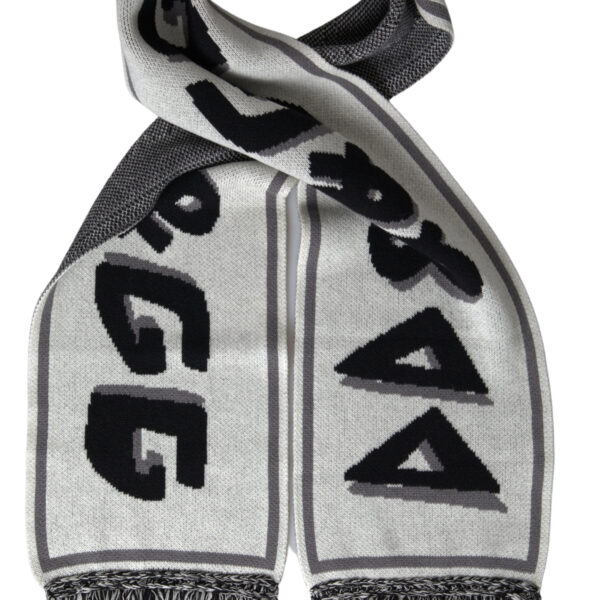 Dolce & Gabbana Elegant Gray Cashmere Men's Scarf
