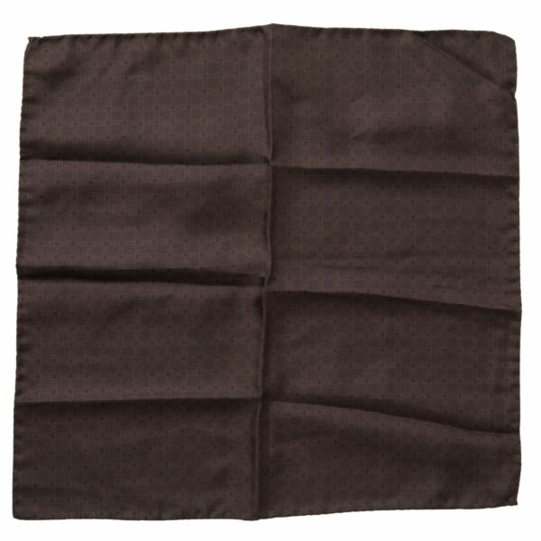 Dolce & Gabbana Elegant Silk Men's Square Scarf in Rich Brown