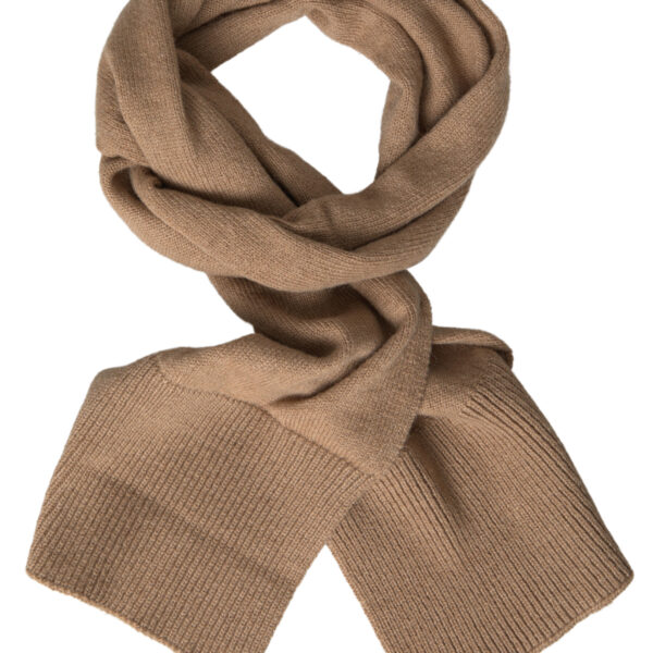 Dolce & Gabbana Elegant Camel-Hued Designer Scarf