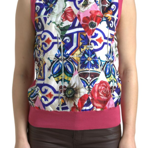 Dolce & Gabbana Elegant Cashmere-Silk Blend Crew Neck Top