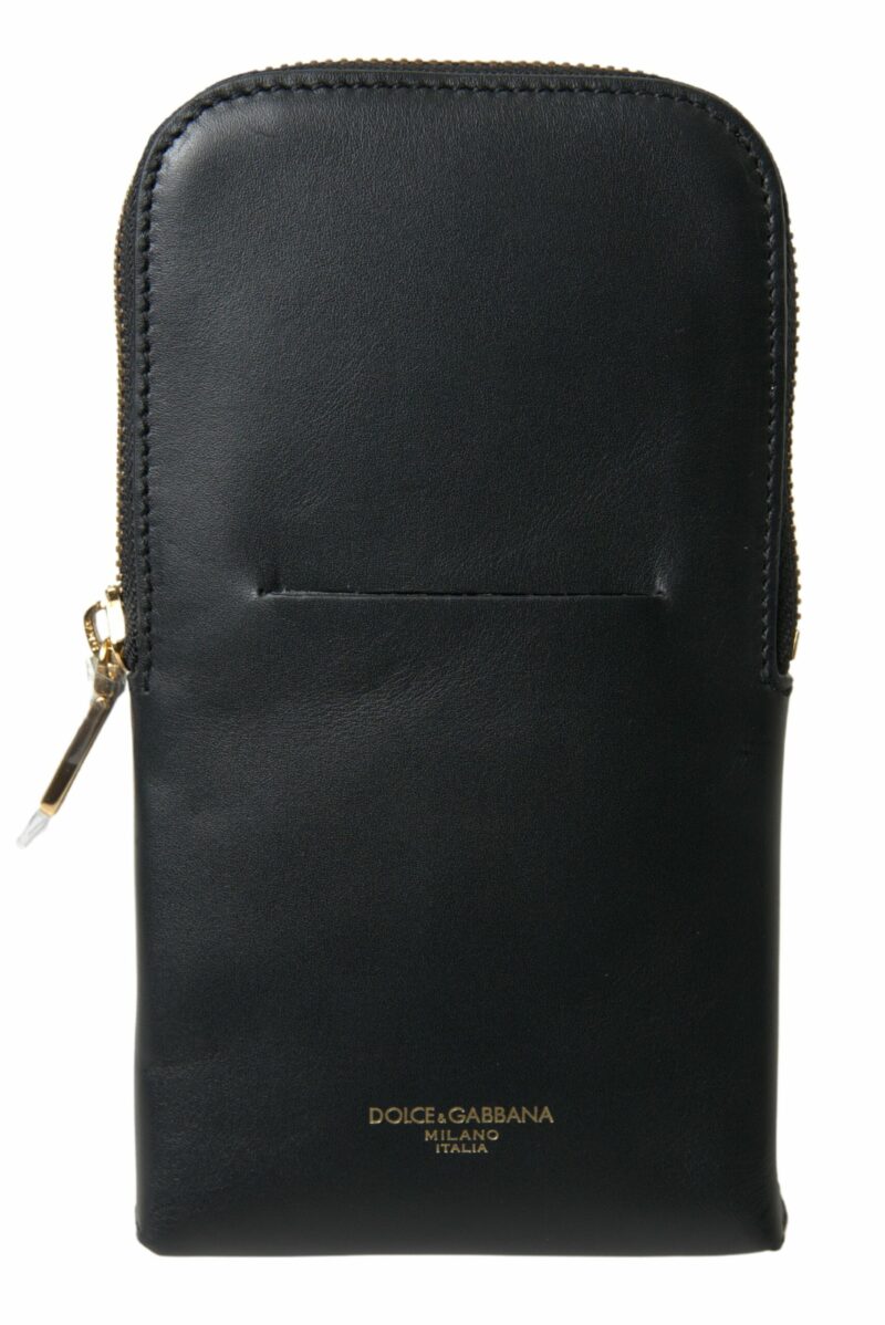 Dolce & Gabbana Elegant Leather Wristlet Clutch - Image 2