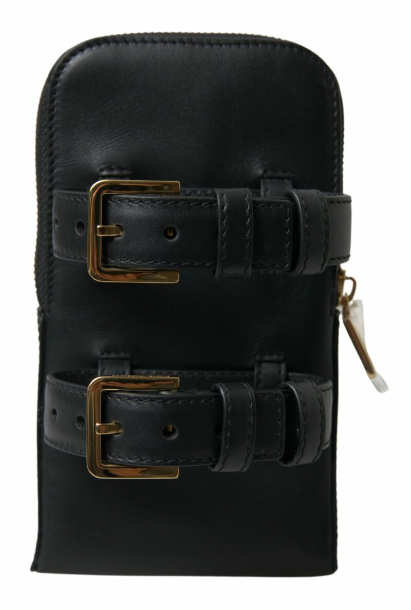 Dolce & Gabbana Elegant Leather Wristlet Clutch - Image 3