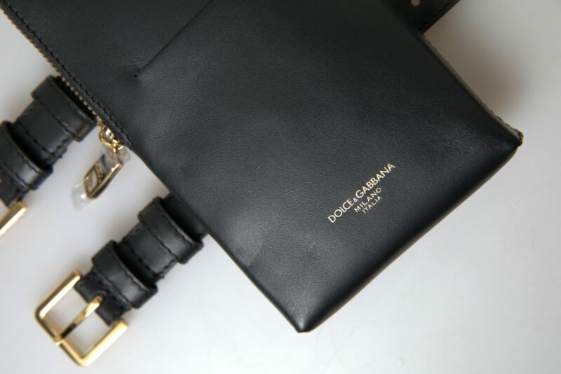 Dolce & Gabbana Elegant Leather Wristlet Clutch - Image 6